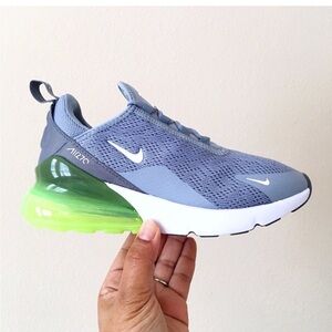 Nike Air Max 270 Lime Blast Cool Grey Obsidean Mist